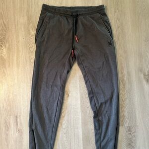 Spyder Charcoal Jogger Pants with Red Accents